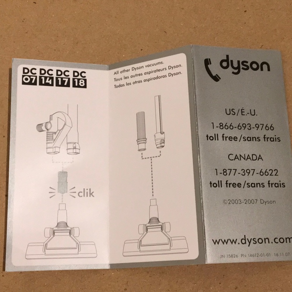 Dyson genuine components